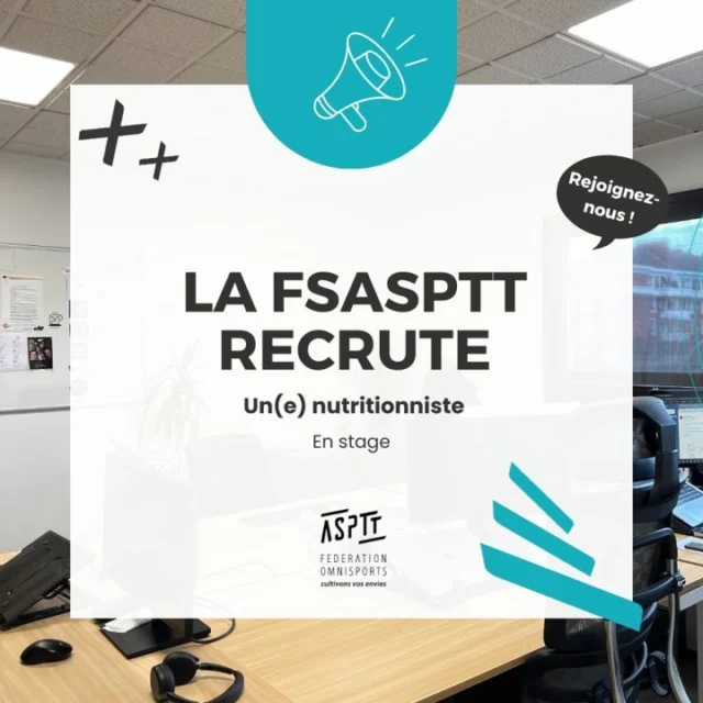 📣 À vos CV !

Futurs diplômés nutritionnistes, aimeriez-vous contribuer au développement d’un nouveau projet dans le monde du sport❓

Votre réponse est oui ? Nous recrutons un ou une stagiaire nutritionniste diététique en BTS, Licence ou Master, alors faisons équipe !

Durée ⌛: 6 mois (Janvier à Juin 2025)
Secteur 🏋️‍♀️ : bien-être, sport, santé
Lieu 📍 : Ivry-sur-Seine

🔗 La fiche de poste est disponible sur notre site, le lien est dans notre bio.

Vous souhaitez nous partager votre CV 📇 et/ou en savoir plus, écrivez-nous à l’adresse mail suivante :
📧 mlorrillard@fsasptt.com.

#stage #recrutement #FSASPTT #nutritionniste #diététique